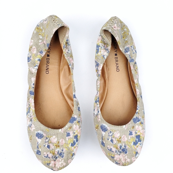 Lucky Brand Shoes - Lucky Brand Floral Emmie Flats size 10